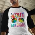 Peace Out 5th Grade Tie Dye Graduation Last Day Of School Baseball Raglan Shirt
