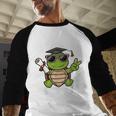 Peace Sign Hand Turtle Class Of 2026 Graduation Baseball Raglan Shirt