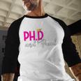 PhDiva Graduation Doctorate Student Graduate Baseball Raglan Shirt