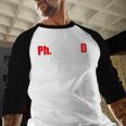 Phinished PhD Graduation T-Shirt For Men And Women Baseball Raglan Shirt