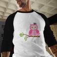 Pink I Graduated From Elementary Graduation Baseball Raglan Shirt
