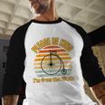 Please Be Kind I'm From The 1900s Penny Farthing Baseball Raglan Shirt