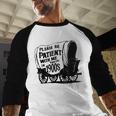 Please Be Patient With Me I'm From The 1900s Covered Wagon Baseball Raglan Shirt