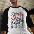 Please Be Patient I'm From The 1900s Cowboy Skeleton Baseball Raglan Shirt Please Be Patient I'm From The 1900s Cowboy Skeleton Baseball Raglan Shirt