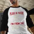 Please Be Patient With Me I'm From The 1900s Grandma Grandpa Premium Baseball Raglan Shirt