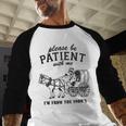 Please Be Patient I'm From The 1900s Raccoon Lover Premium Baseball Raglan Shirt