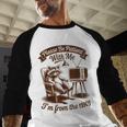 Please Be Patient With Me I'm From The 1900s Raccoon Vintage Baseball Raglan Shirt