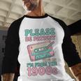 Please Be Patient With Me I'm From The 1900s Retro Cassette Baseball Raglan Shirt
