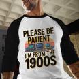 Please Be Patient I'm From The 1900s Retro Computer Premium Baseball Raglan Shirt