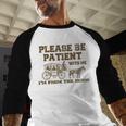 Please Be Patient With Me I'm From The 1900s Retro Horse Baseball Raglan Shirt