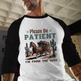 Please Be Patient I'm From The 1900s Stagecoach Western Vint Baseball Raglan Shirt Please Be Patient I'm From The 1900s Stagecoach Western Vint Baseball Raglan Shirt