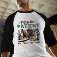 Please Be Patient I'm From The 1900s Stagecoach Western Vint Premium Tri-Blend Baseball Raglan Shirt