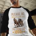 Please Be Patient With Mee I'm From The 1900s Premium Baseball Raglan Shirt