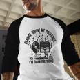 Please Show Me Patience I'm From The 1900s Vintage CASSETTE Baseball Raglan Shirt