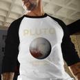 Pluto Never Forget 1930-2006 Planet Space Science Nostalgia Premium Tri-Blend Baseball Raglan Shirt