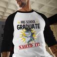 Pre K Nailed It Shirt 2019 Shark Graduation TShirt Baseball Raglan Shirt
