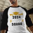 Prom Squad 2024 High School Graduation Party Premium Baseball Raglan Shirt