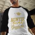 Proud Auntie Of A Class Of 2025 Graduate Senior Graduation Baseball Raglan Shirt