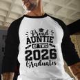 Proud Auntie Of Two 2026 Graduates Graduation Baseball Raglan Shirt