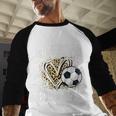 Proud Boyfriend Of A 2026 Senior Soccer Graduation Leopard Baseball Raglan Shirt