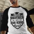 Proud Brother Of a High School Grad Senior Graduation Shirt Baseball Raglan Shirt