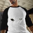 Proud Dad Of A 2025 College Graduate Graduation Baseball Raglan Shirt