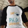 Proud Dad PhD Doctoral Graduation Doctorate Degree EdD PsyD Baseball Raglan Shirt