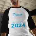 Proud Daddy Of 5th Grade Graduate 2024 Family Graduation Baseball Raglan Shirt