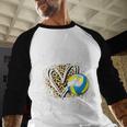 Proud Grandma Of A 2026 Senior Volleyball Graduation Leopard Baseball Raglan Shirt