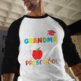 Proud Grandma Of Class Of 2024 Preschool Graduate Graduation Baseball Raglan Shirt