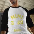 Proud Mimi Of a Band Senior 2026 Graduation Baseball Raglan Shirt