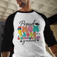 Proud Mom Class Of 2025 Kindergarten Graduate Graduation Baseball Raglan Shirt