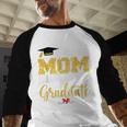 Proud Mom Of A Class Of 2026 Graduate Senior Gold Graduation Baseball Raglan Shirt