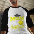 Proud Mom Of a Softball Senior Class Of 2025 Graduation Baseball Raglan Shirt