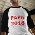 Proud Papa Of A Class Of 2018 Graduate Shirt Graduation Baseball Raglan Shirt