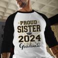 Proud Sister Of A 2024 Graduate Senior Graduation Baseball Raglan Shirt