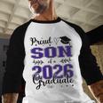 Proud Son Of a Class Of 2026 Graduate For Graduation Baseball Raglan Shirt