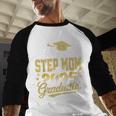 Proud Step Mom Of A Class Of 2025 Graduate Senior Graduation Baseball Raglan Shirt