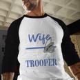 Proud Wife Of a State Trooper Police Officer Graduation Baseball Raglan Shirt