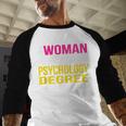 Psychology Degree Major Graduation 2024 Psychologist PsyD Baseball Raglan Shirt