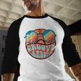Retro 1970's Groovy Grandpa 70s Aesthetic Nostalgia Baseball Raglan Shirt