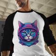 Retro 80s Cat In Space Suit Nostalgia Cat Vintage Astronaut Baseball Raglan Shirt Retro 80s Cat In Space Suit Nostalgia Cat Vintage Astronaut Baseball Raglan Shirt
