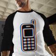 Retro Cell Vintage Mobile Phone 90s Nostalgia Vaporwave Fun Baseball Raglan Shirt Retro Cell Vintage Mobile Phone 90s Nostalgia Vaporwave Fun Baseball Raglan Shirt