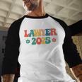 Retro Lawyer 2025 Attorney School Graduation Student Lawyer Baseball Raglan Shirt