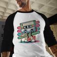 Retro Old Cassette Tape Cartoon With Walker Nostalgia Premium Tri-Blend Baseball Raglan Shirt Retro Old Cassette Tape Cartoon With Walker Nostalgia Premium Tri-Blend Baseball Raglan Shirt