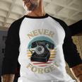Retro Phone Never Forget Nostalgia Vintage Raglan Baseball Tee Baseball Raglan Shirt