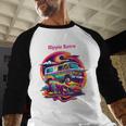 Retro Graphic Print With a Touch Of Nostalgia Baseball Raglan Shirt