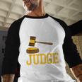 All Rise Here Comes The Judge Lawyer Graduation Quote Baseball Raglan Shirt