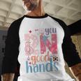 You RN Good Hands Cute Nurse Nursing Student Graduation Baseball Raglan Shirt