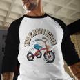 This How I Rolled Retro Tricycle 80s 90s Kid Nostalgia Baseball Raglan Shirt